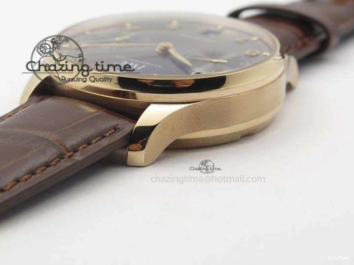 MIROTIME 0410 Unisex Portuguese Real PR RG IW500702 ZF 1:1 Best Edition On Brown Leather Strap A52010 V 7303